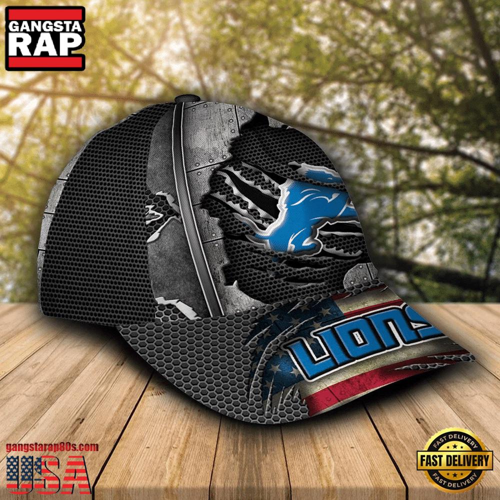 NFL Detroit Lions Football Team Logo Baseball Cap