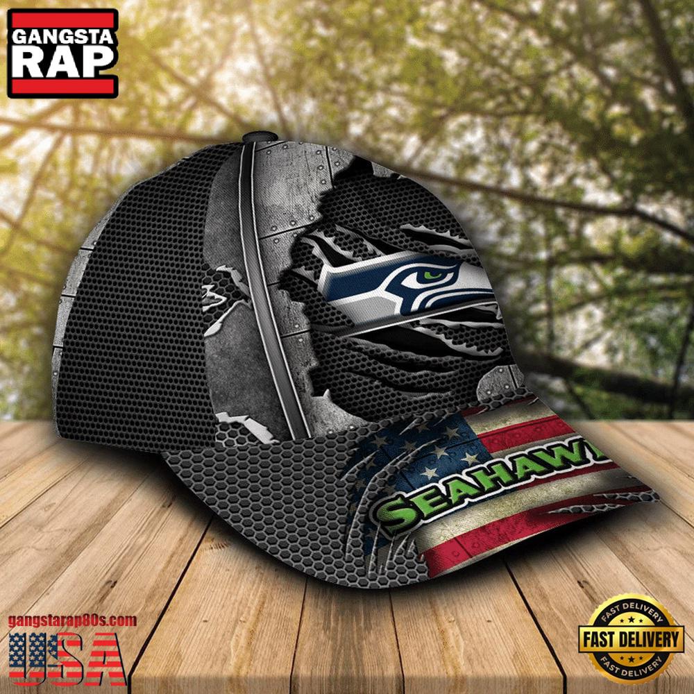 NFL Seattle Seahawks Football Team Logo Baseball Cap