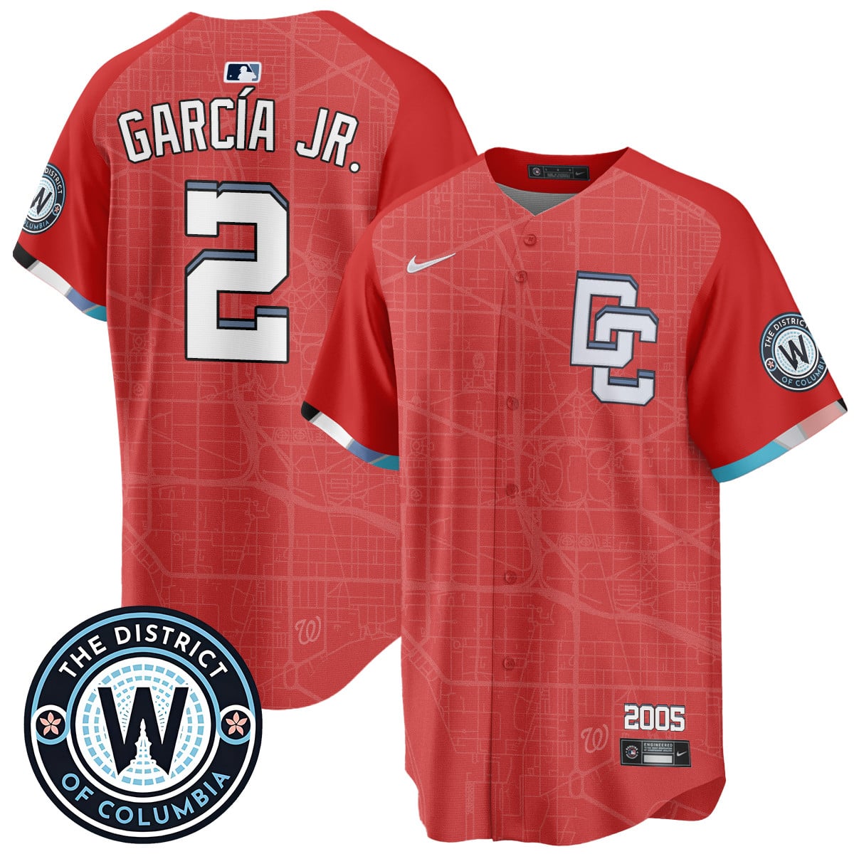 Men's Washington Nationals 2025 City Connect Limited Jersey - All Stitched