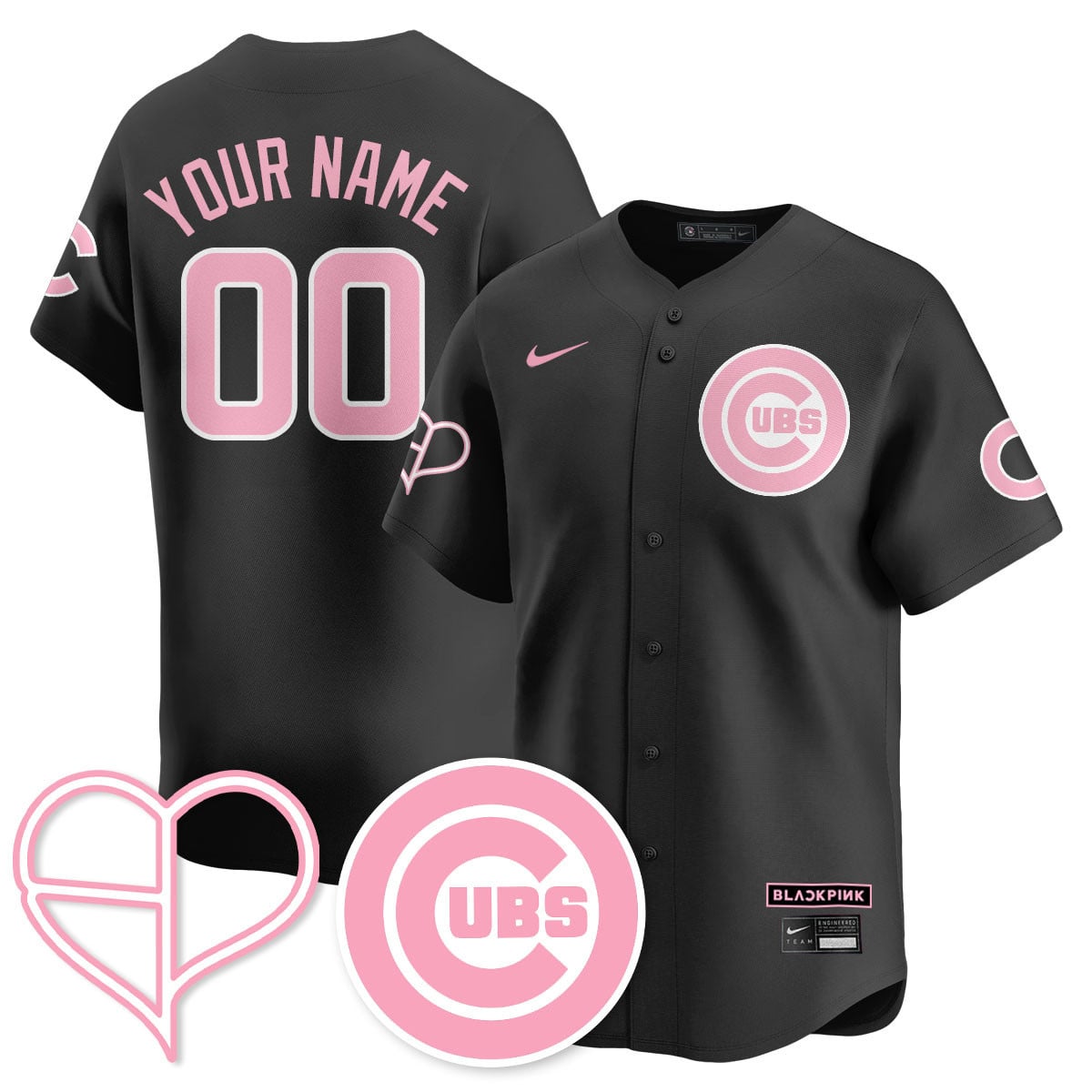 Chicago Cubs BL??KPI?K 2025 Limited Custom Jersey - All Stitched