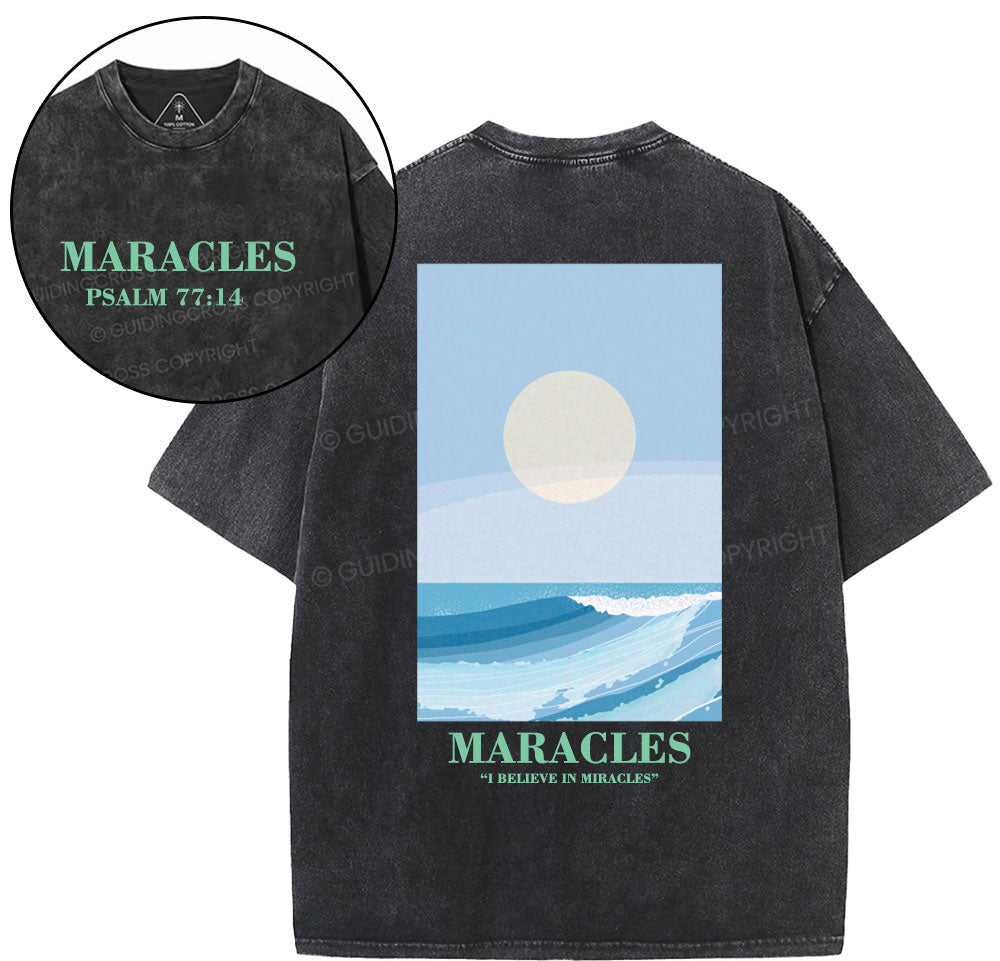 Miracles Christian Washed TShirt  