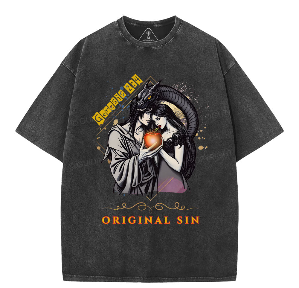 Original Sin Christian Washed TShirt  
