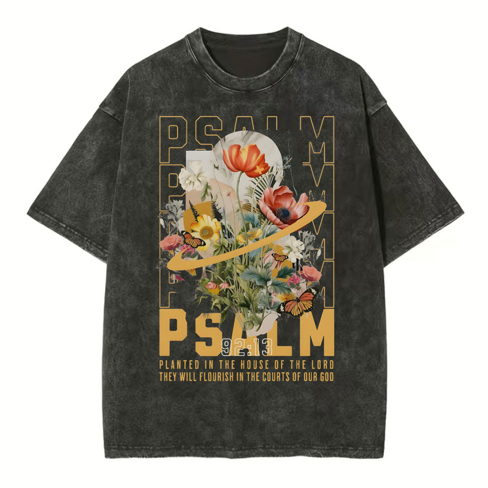 Planted In The House Of Lord Christian Washed TShirt  