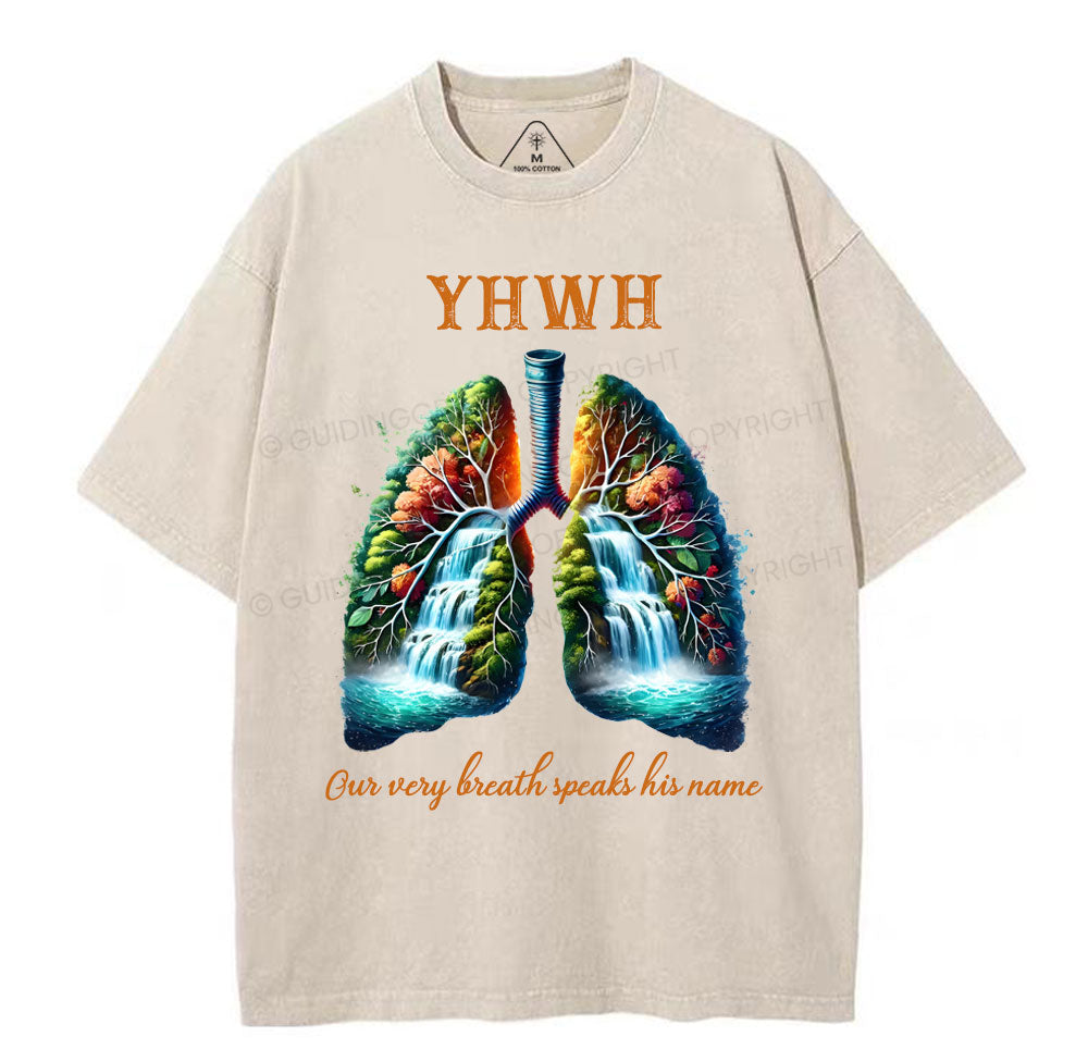 YHWH Christian Washed TShirt  