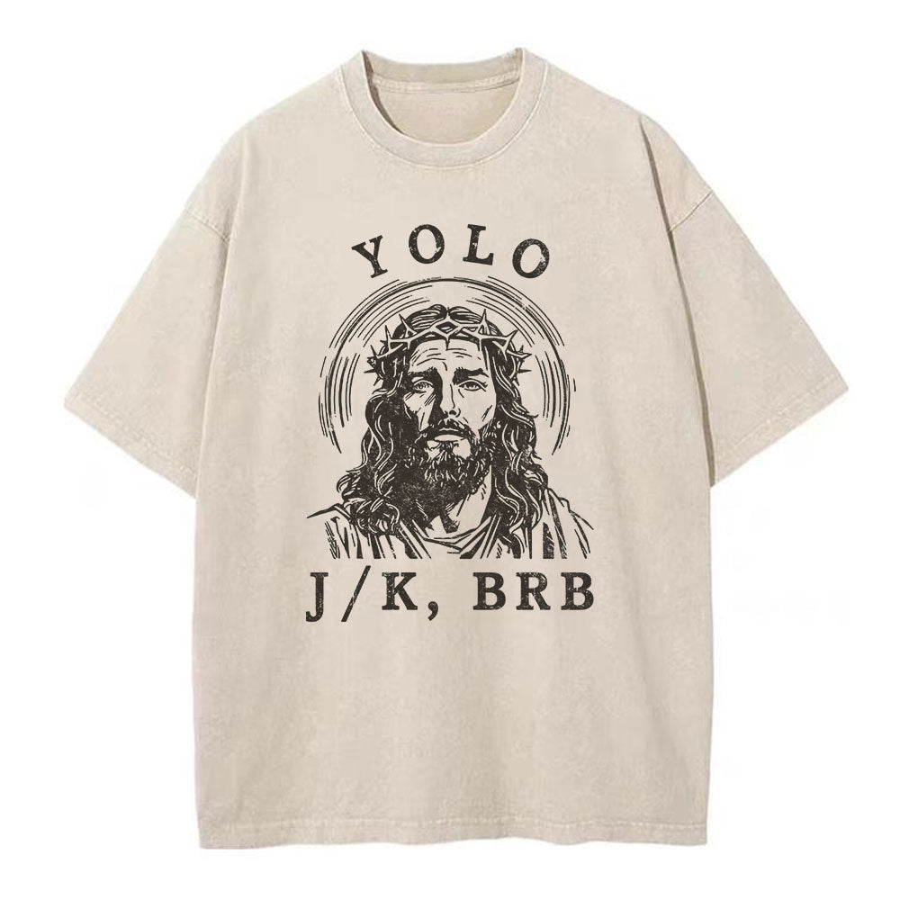 Yolo Christian Washed TShirt  