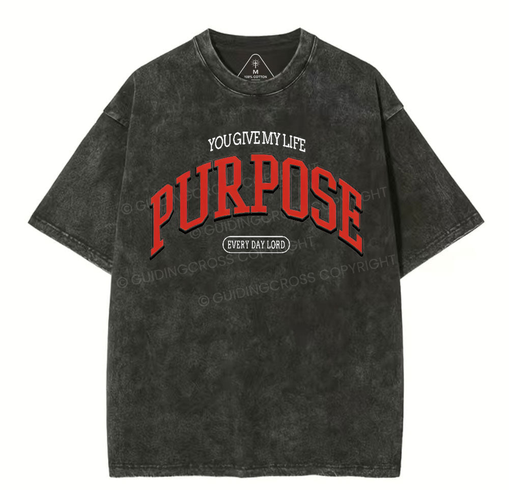 You Give My Life Chirstian Washed TShirt  