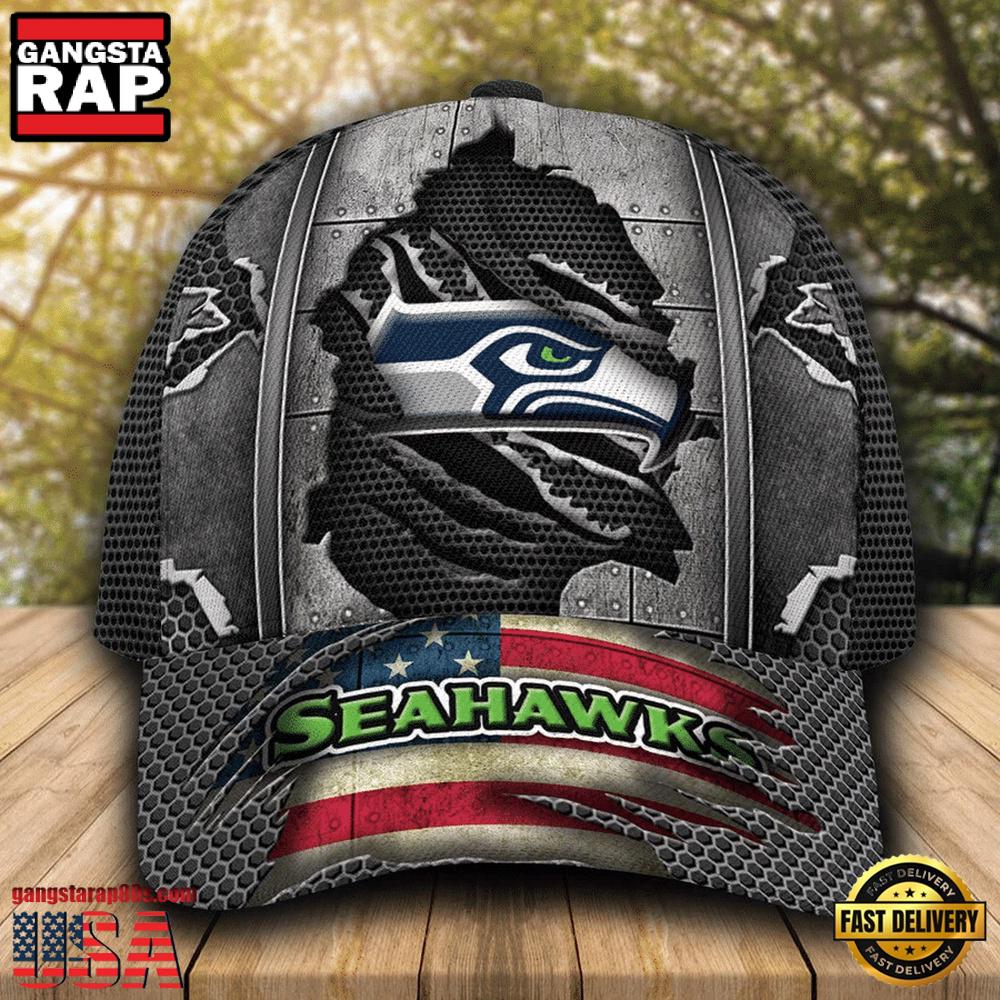 NFL Seattle Seahawks Football Team Logo Baseball Cap