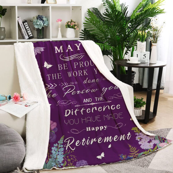 Retirement Gifts for Women Throw Blanket, Best Retirement Gifts for Teachers Nurses Mom Grandma Friend, Gifts for Coworkers Boss - Image 5