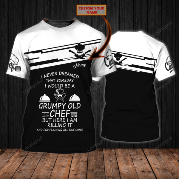 Personalized Chef 3D all over printed, Men's Chef Apparel, Chef Wear Cook Shirts, Chef Uniform - Image 4