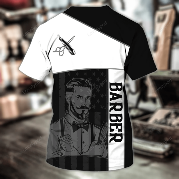 Custom Name Barber Shirt For Men And Women, Barber Shop Gift, Gift For Barber - Image 3