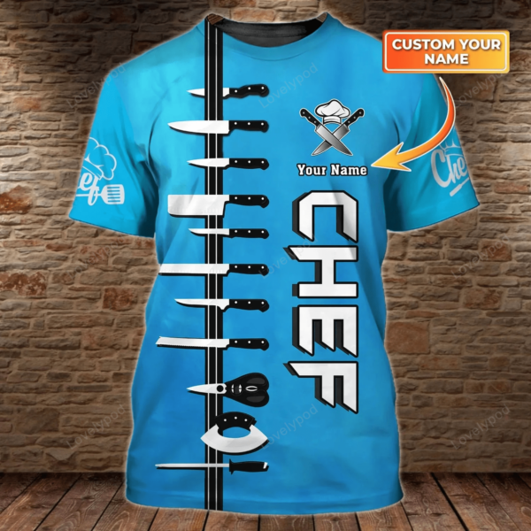 Iron chef shirt, American Chef 3D all over printed , Gift for Chef - Image 4