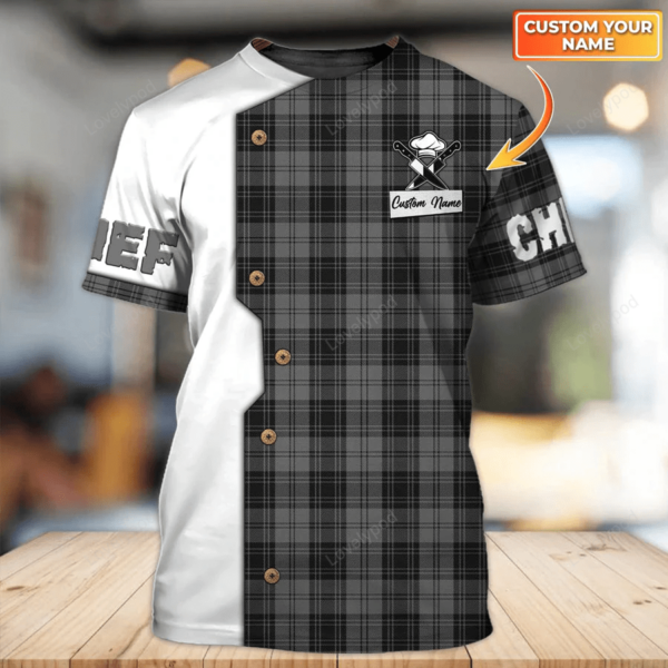 Chef Gift for Father, Cook, Chef 3D all over printed , Male Chef Shirt, Cooking Shirt, Mom Cooking Gift - Image 6