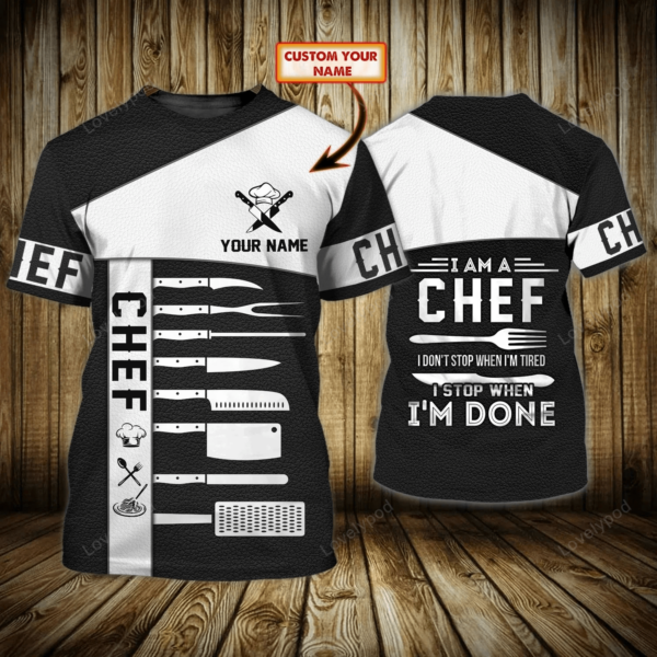 Chef life shirt, Chef 3D all over printed , Gift for Chef - Image 4