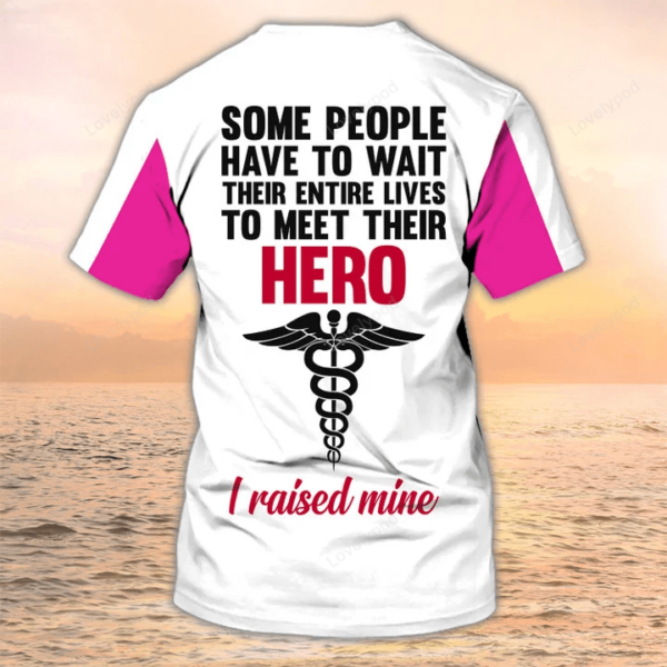 Personalized Name Nurse Mom 3D Tshirt, Nursing Custom Shirts, Nurse Apparel, Gift for Nurse - Image 2