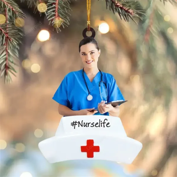 Personalized Photo Nurse shape acrylic Ornament – Gift For Nurse – Best Nurse Ever