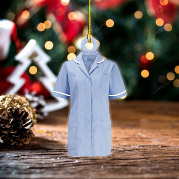 Personalized Nurse Uniform Ornament, Christmas gift for Nurse