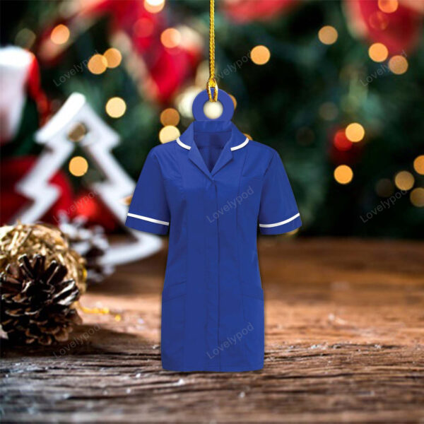 Personalized Nurse Uniform Ornament, Christmas gift for Nurse - Image 2