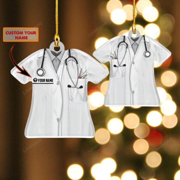 Personalized Nurse Ornament, Costume Color can be changed - Image 3