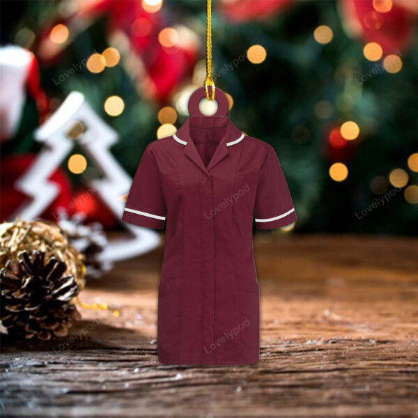 Personalized Nurse Uniform Ornament, Christmas gift for Nurse - Image 3