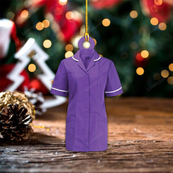 Personalized Nurse Uniform Ornament, Christmas gift for Nurse - Image 4