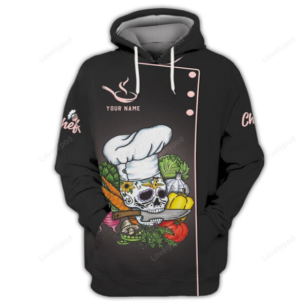 Personalized Chef Name Shirt - Chef Shirt - Chef Name, Gift for Cooking Lovers, Bone Chef - Image 4